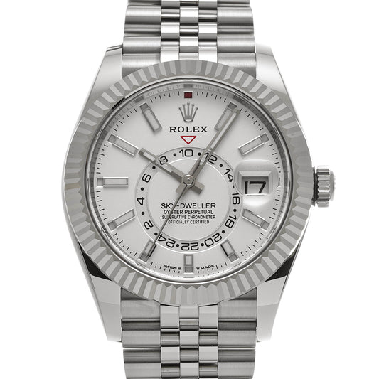 SKYDWELLER 336934 Random Serial White ROLEX Men's [Pre-Owned].