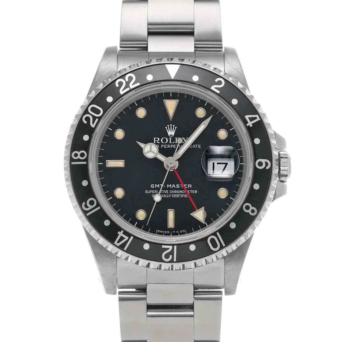 GMT Master 16700 N (manufactured circa 1992) Black ROLEX Men's [Pre-Owned].