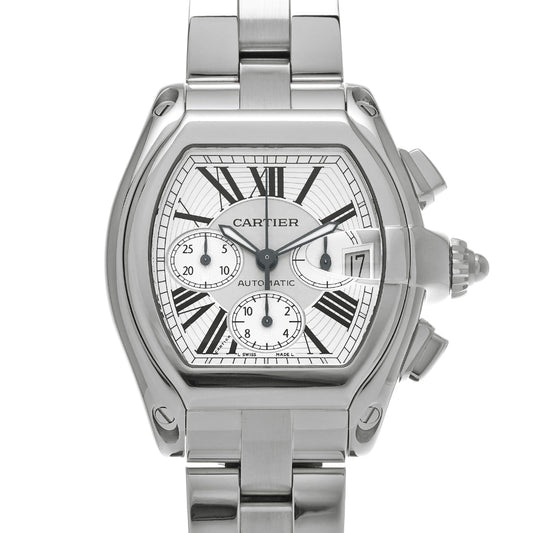 Roadster Chronograph W62019X6 Silver CARTIER Men's [Pre-Owned].