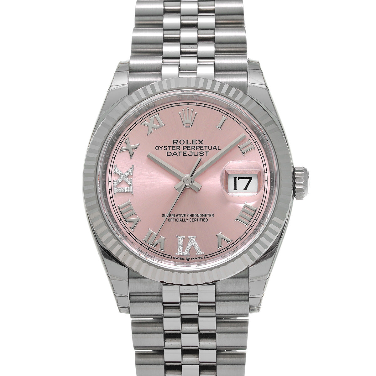 DATE JUST 36 126234 Random Serial Pink/Diamond ROLEX Men's [Pre-Owned].