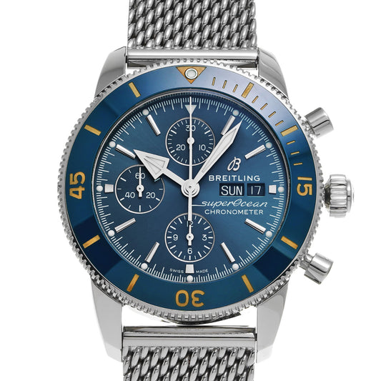Super Ocean Heritage Chronograph 44 A13313161C1A1 Blue BREITLING Men's [Pre-Owned].