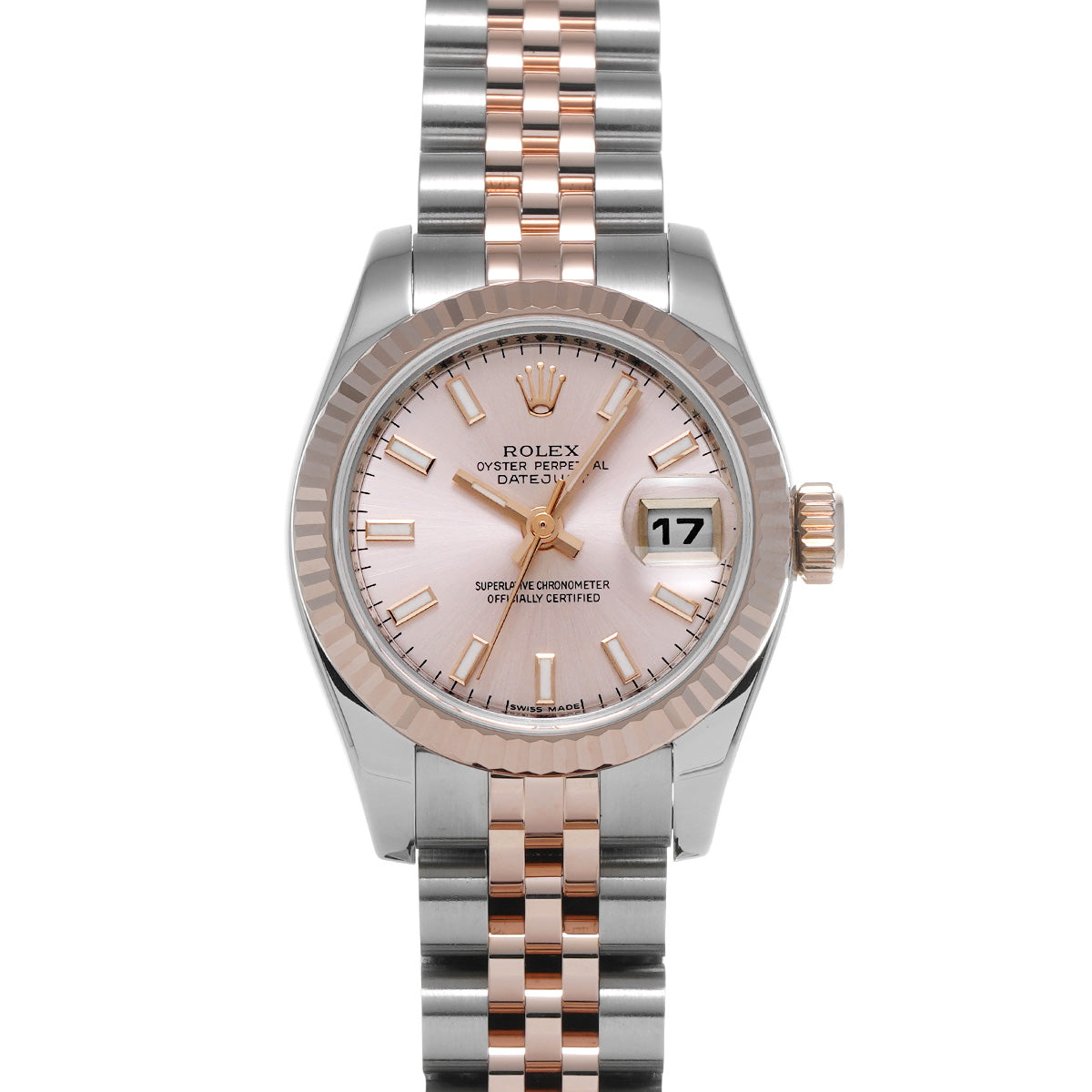 DATE JUST 179171 D (manufactured circa 2005) Pink ROLEX Ladies [Pre-Owned].