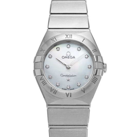 Constellation Quartz 131.10.25.60.55.001 White MOP/Diamond OMEGA Ladies [Pre-owned].