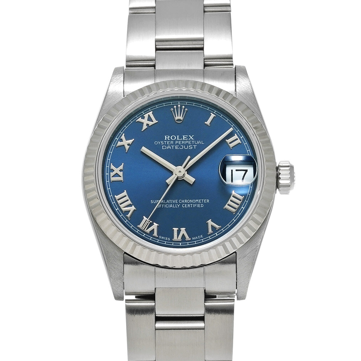 Datejust 68274 U (manufactured circa 1998) Blue ROLEX Unisex [Pre-owned].