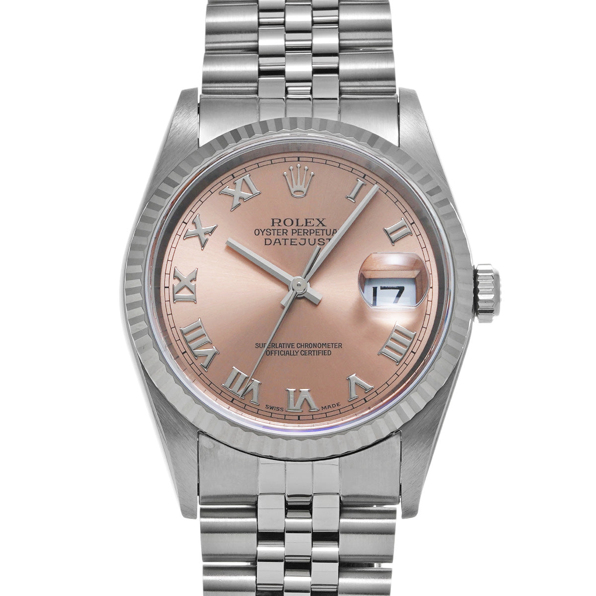 DATE JUST 16234 U (manufactured circa 1998) Pink ROLEX Men's [Pre-Owned].