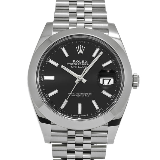 DATE JUST 41 126300 Random Serial Black ROLEX Men's [Pre-owned].