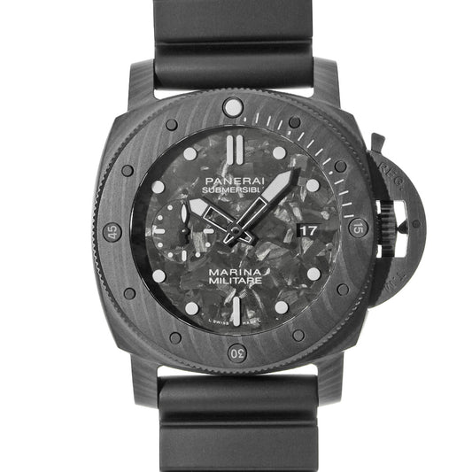 Submersible Marina Militare Carbotech 47mm PAM00979 X (manufactured circa 2021) Black PANERAI Men's [Pre-Owned]