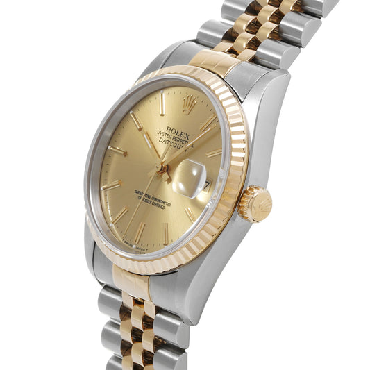 Datejust 16233 S (manufactured circa 1993) Champagne ROLEX Men's [Pre-Owned].