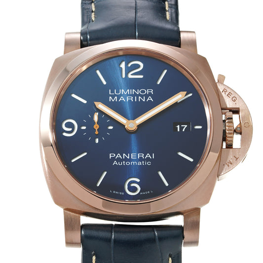 PAM01112 Luminor Marina Gold Tech X (manufactured in 2021) Blue PANERAI Men's [Pre-Owned].