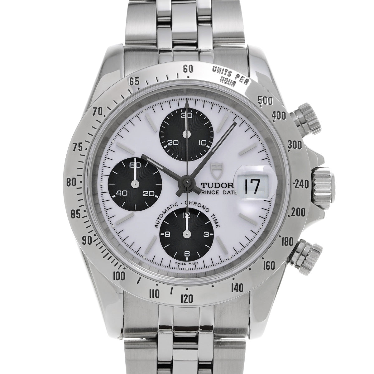 Chronotime Tiger 79280P White/Black TUDOR Men's [Pre-Owned].