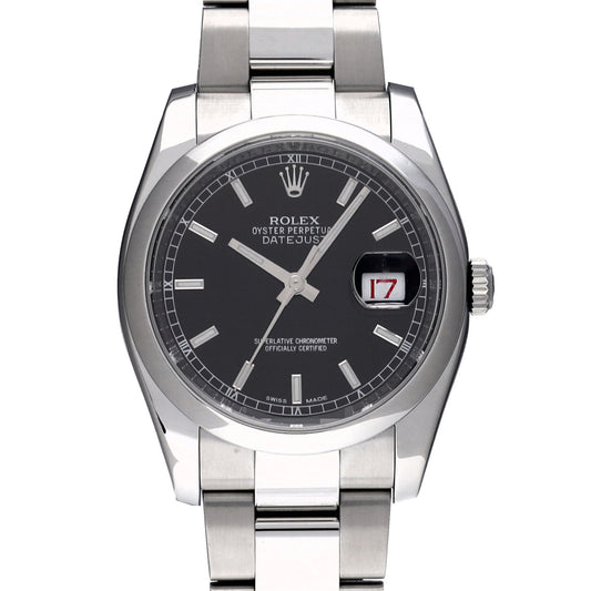 DATE JUST 116200 Random Serial Black ROLEX Men's [Pre-owned].