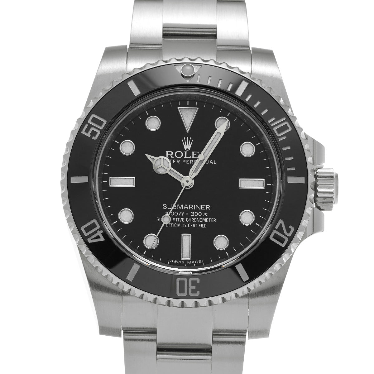 Submariner 114060 Random Serial Black ROLEX Men's [Pre-Owned].