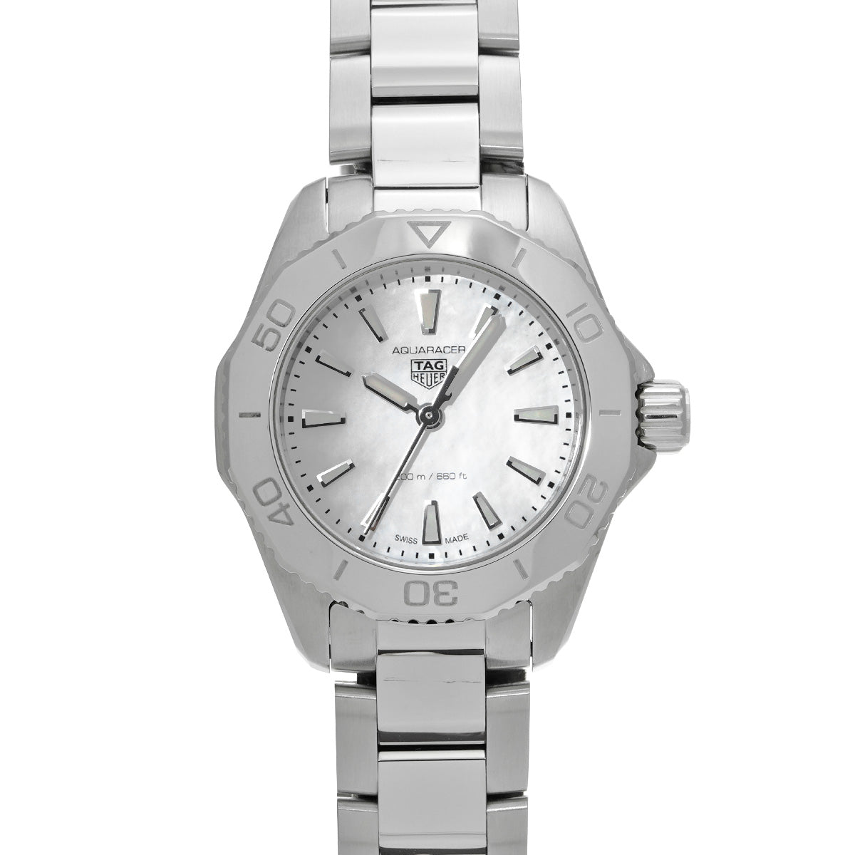 Aquaracer Professional 200 Quartz WBP1418.BA0622 White MOP TAG HEUER Men's [Pre-Owned]