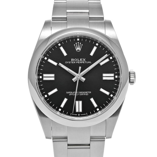 Oyster Perpetual 41 124300 Random Serial Black ROLEX Men's [Pre-owned].