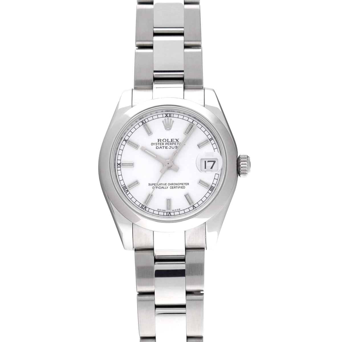 DATE JUST 178240 Z (manufactured circa 2007) White ROLEX Unisex [Pre-Owned].