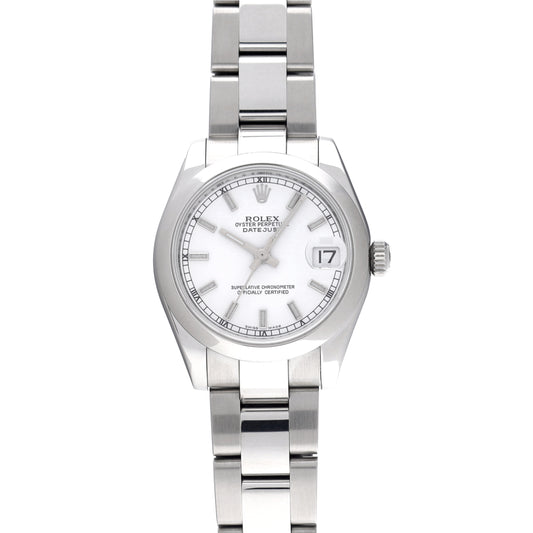 DATE JUST 178240 Z (manufactured circa 2007) White ROLEX Unisex [Pre-Owned].