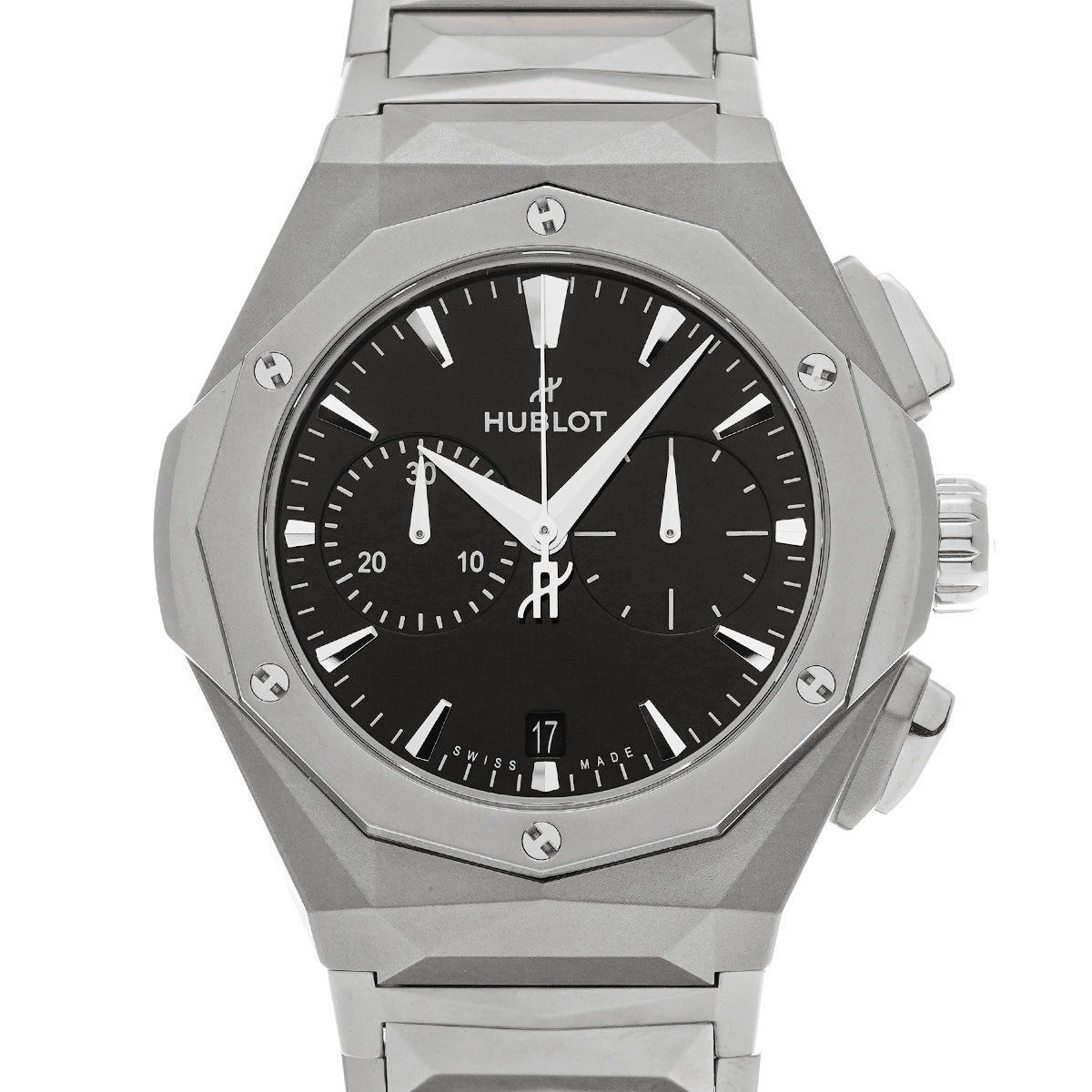 Classic Fusion Chronograph Orlinski Full Titanium 549.NI.1270.NI.ORL23 Black HUBLOT Men's [pre-owned]