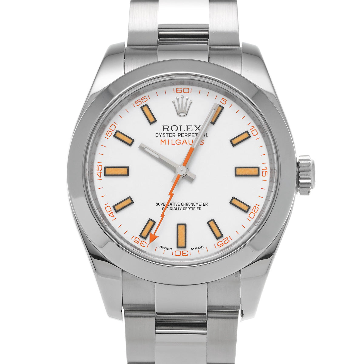 Milgauss 116400 M (made around 2008) White ROLEX Men's [Pre-Owned].