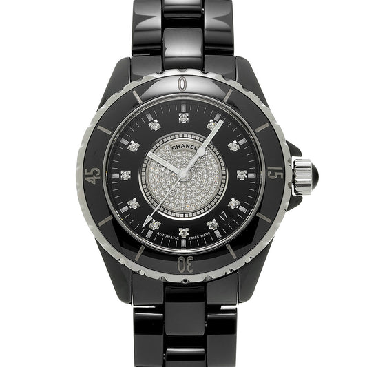 J12 38MM H1757 Black/Diamond CHANEL Men's [Pre-owned].