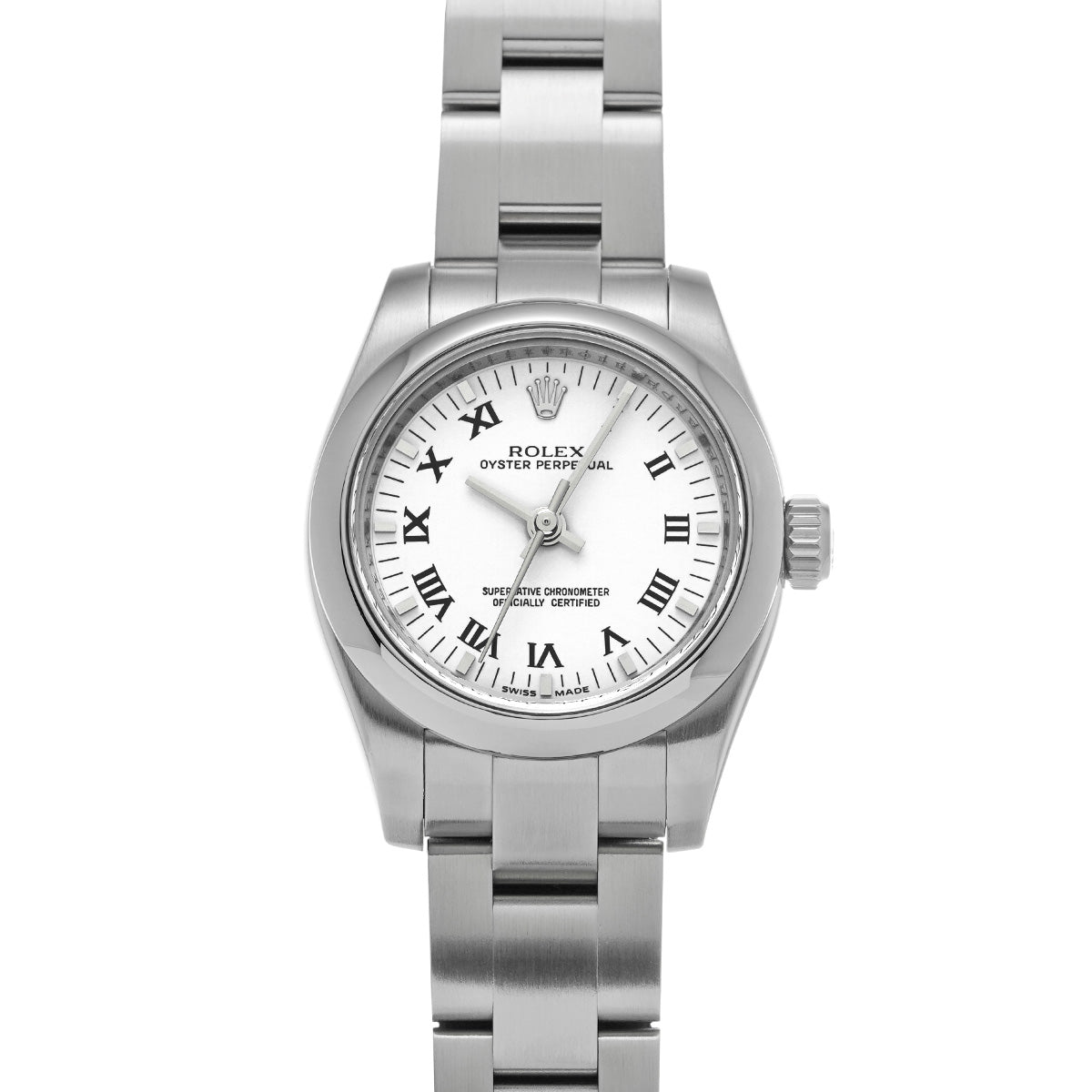 Oyster Perpetual 26 176200 M (manufactured circa 2007) White ROLEX Ladies [Pre-Owned].