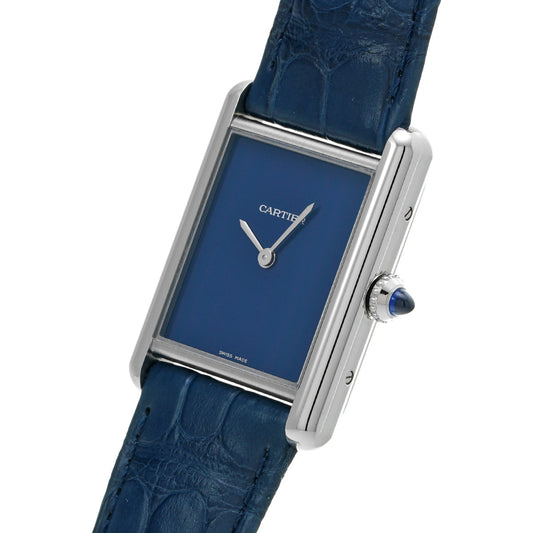 Tank Must LM WSTA0055 Blue Lacquer CARTIER Men's [Pre-Owned].