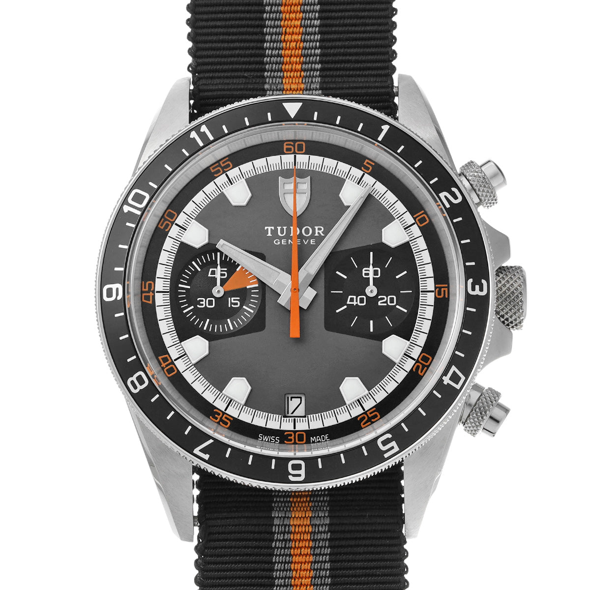 Heritage Chrono 70330N Gray/Black TUDOR Men's [Pre-owned].