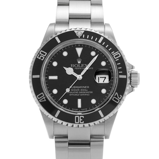 Submariner Date RCPO 16610 F No. (manufactured circa 2004) Black ROLEX Men's [Pre-Owned].