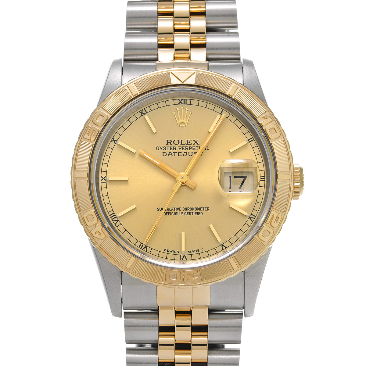 Datejust Thunderbird 16263 S (manufactured circa 1994) Champagne ROLEX Men's [Pre-Owned].