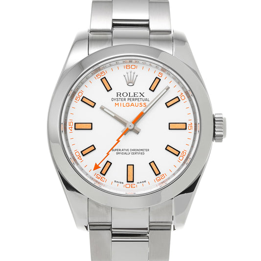 Milgauss 116400 V (made around 2008) White ROLEX Men's [Pre-Owned].