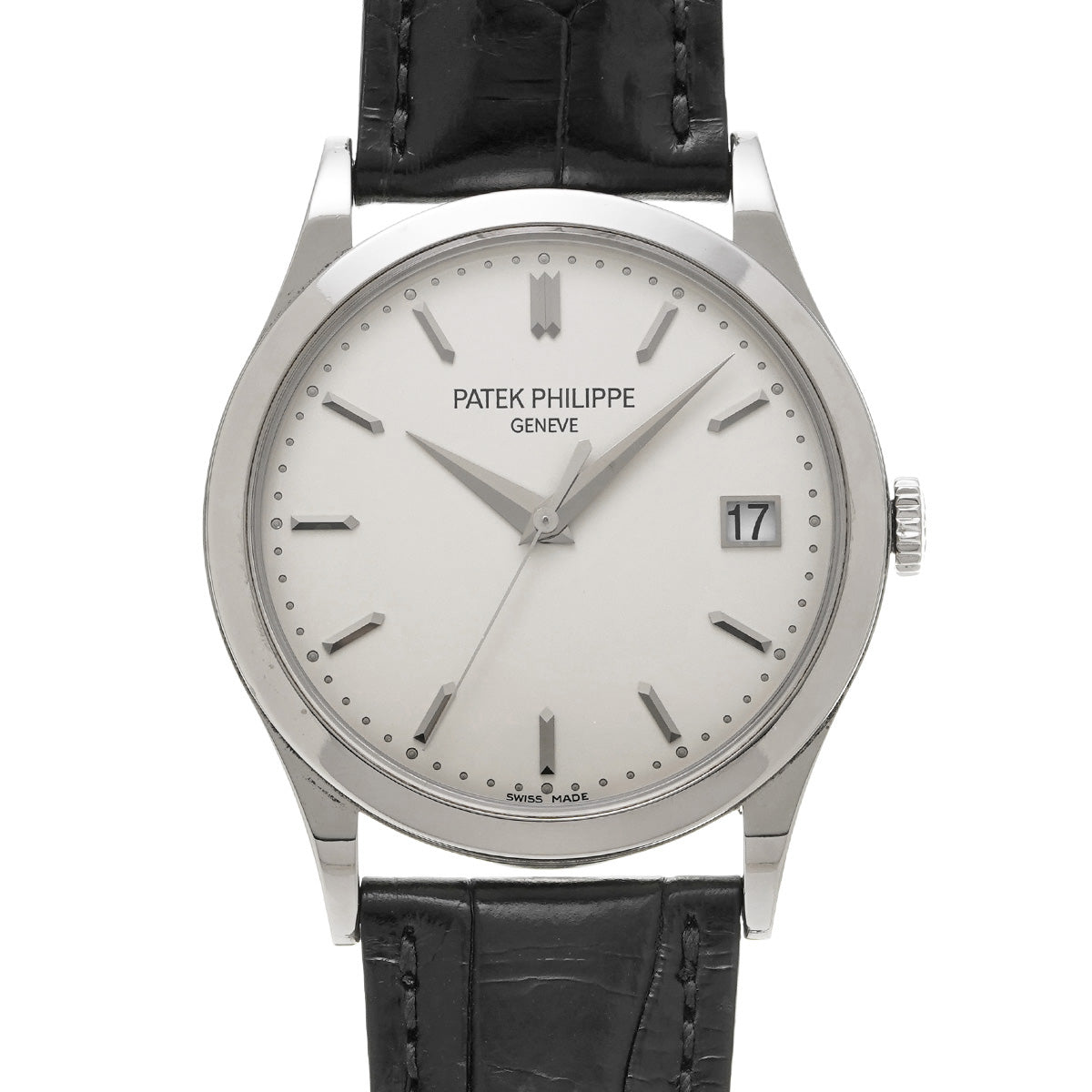 Calatrava 5296G-010 Silver PATEK PHILIPPE Men's [Pre-Owned].