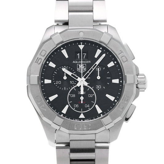 Aquaracer Quartz Chronograph CAY1110.BA0927 Black TAG HEUER Men's [Pre-Owned]