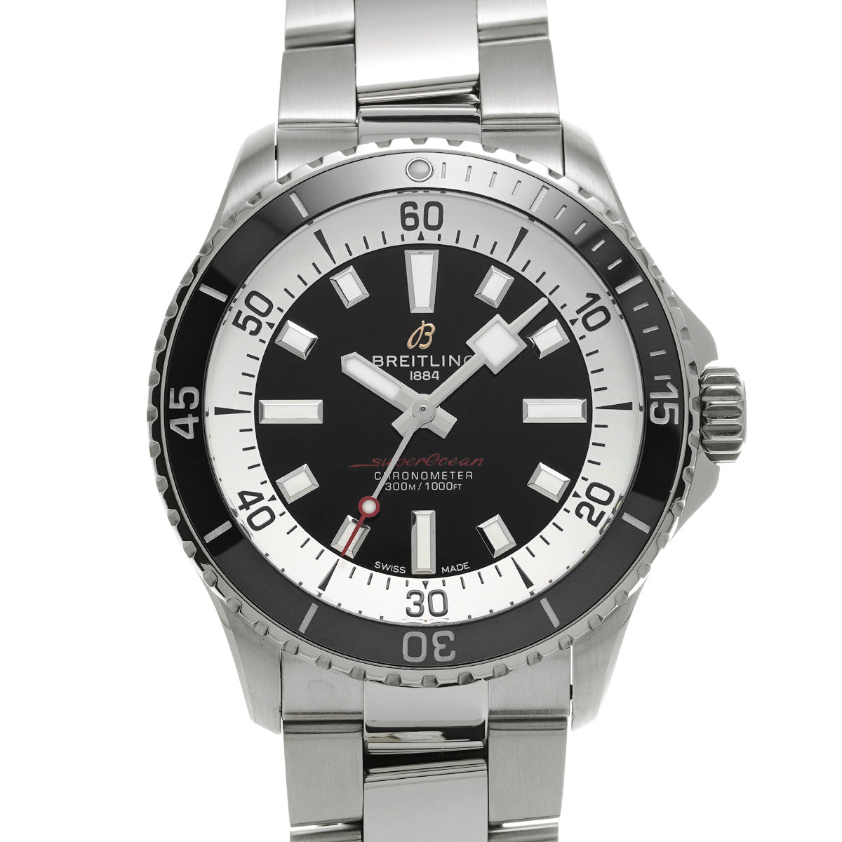 A17375211B1A1 Super Ocean Automatic 42 Black BREITLING Men's [Pre-Owned].