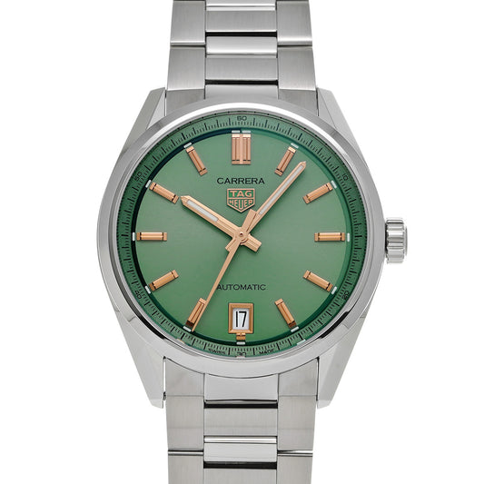CARRERA Calibre 7 Date WBN2312.BA0001 Green TAG HEUER Men's [Pre-Owned].