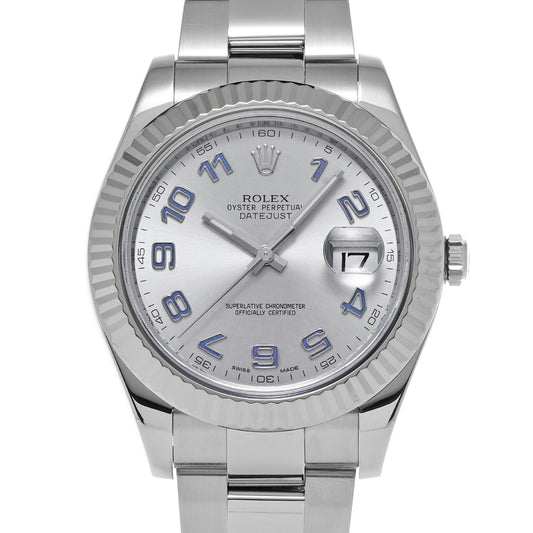 Datejust II 116334 V (manufactured circa 2009) Silver ROLEX Men's [Pre-Owned].