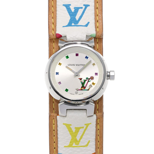Tambour Love Monogram Q12130 Silver LOUIS VUITTON Ladies [Pre-owned].