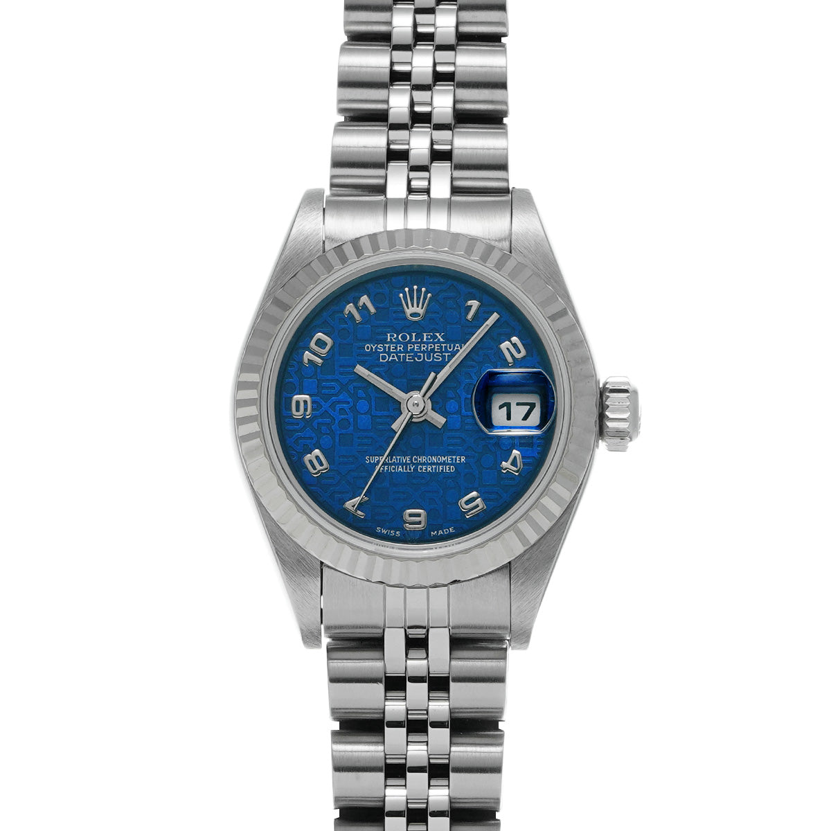 Datejust 79174 P (manufactured circa 2000) Blue Computer ROLEX Ladies [Pre-Owned].