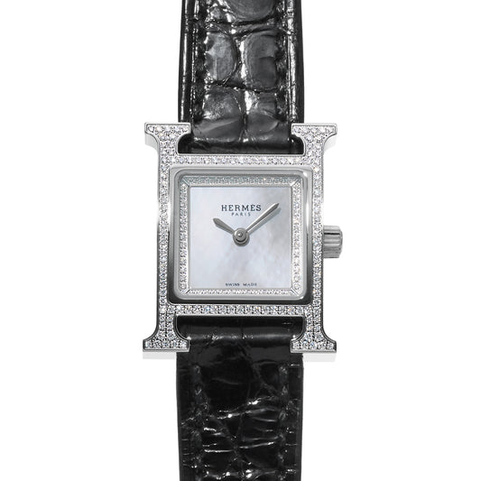 H watch HH1.132 White MOP HERMES Ladies [Pre-owned].