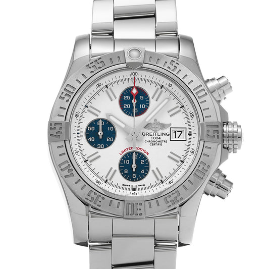 Avenger II A133813K/A760 White/Blue BREITLING Men's [Pre-Owned].