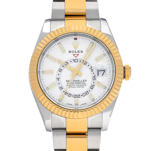 SKYDWELLER 326933 Random Serial White ROLEX Men's [Pre-Owned].