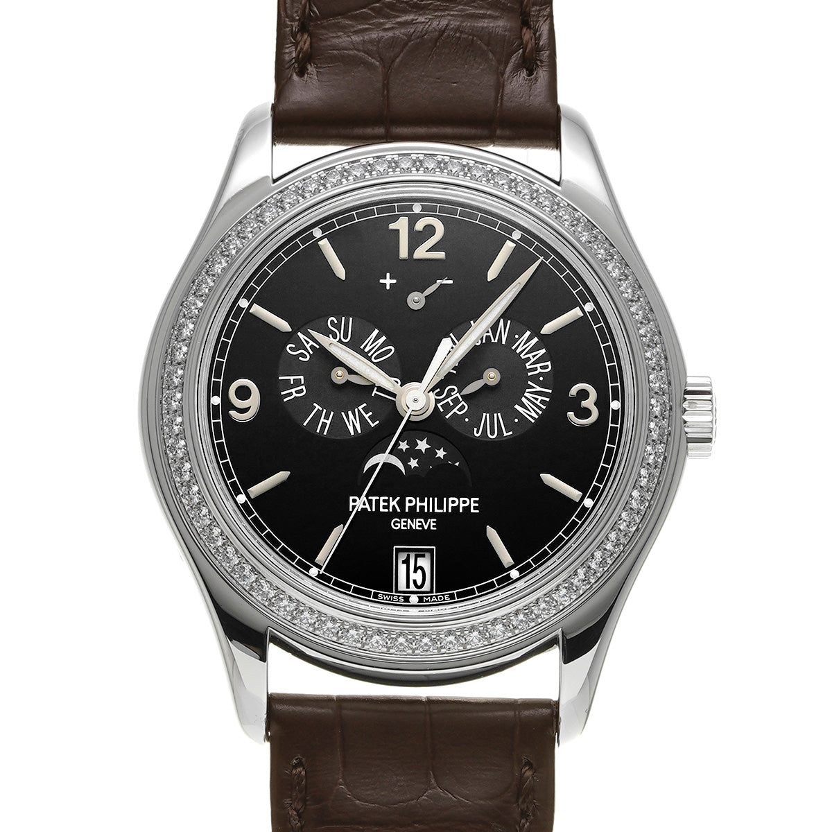 Complication Annual Calendar Moonphase 5147G-001 Black PATEK PHILIPPE Men's [Pre-Owned].