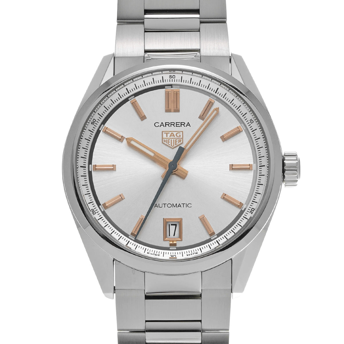 CARRERA Calibre 7 Date WBN2310.BA0001 Silver TAG HEUER Men's [Pre-Owned].