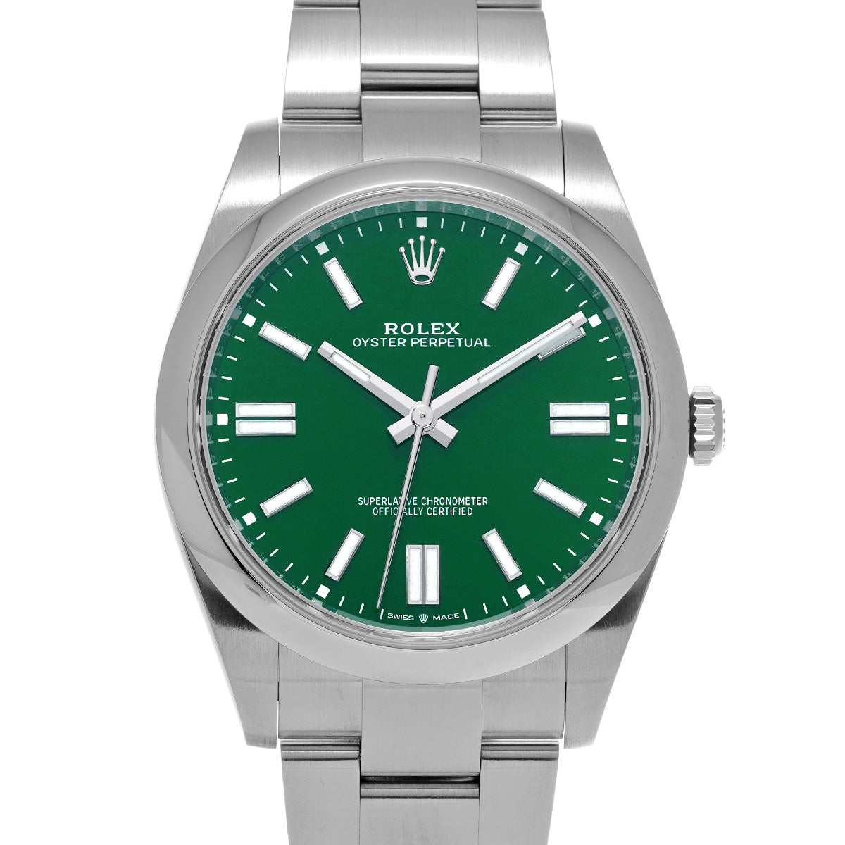 Oyster Perpetual 41 124300 Random Serial Green ROLEX Men's [Pre-Owned].