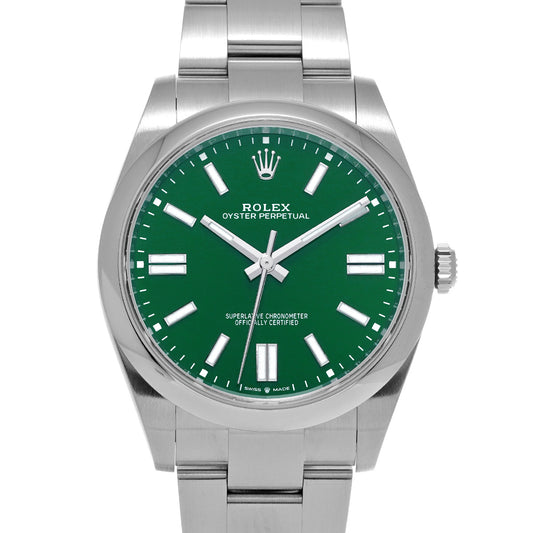 Oyster Perpetual 41 124300 Random Serial Green ROLEX Men's [Pre-Owned].