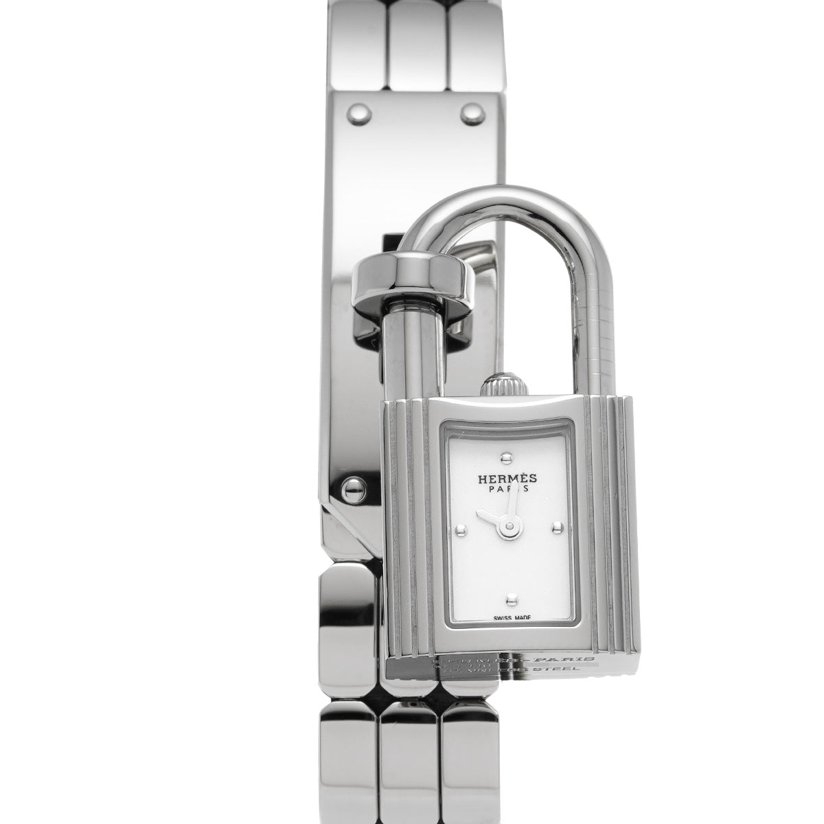 KE4.110.132 Kelly watch White HERMES Ladies [Pre-owned].