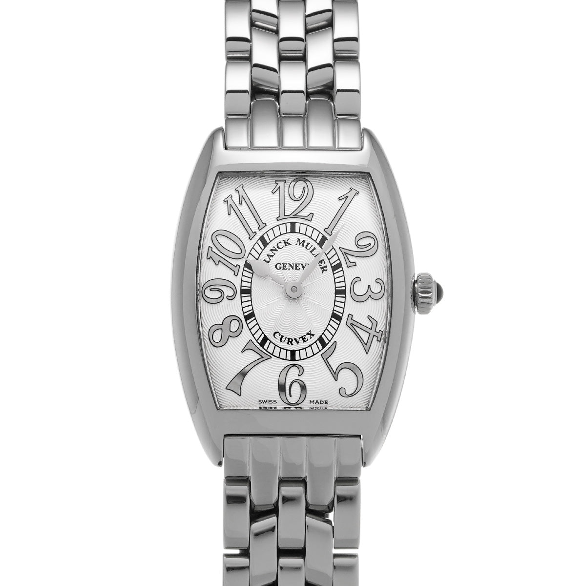 Tonneau Curvex Relief 1752QZREL Silver FRANCK MULLER Ladies [Pre-owned]
