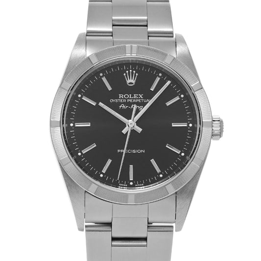 Air-King 14010 A (manufactured circa 1999) Black ROLEX Men's [Pre-owned].