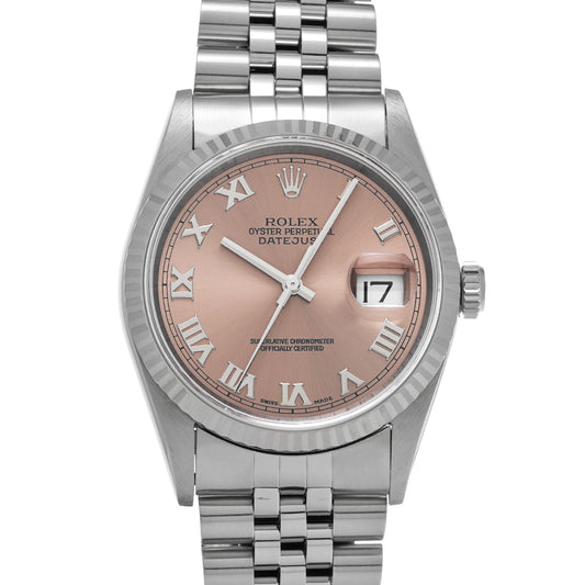 DATE JUST 16234 U (manufactured circa 1997) Pink ROLEX Men's [Pre-owned].