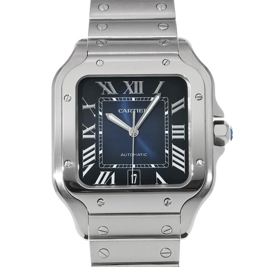 Santos de Cartier LM WSSA0030 Blue Gradation CARTIER Men's [Pre-Owned].