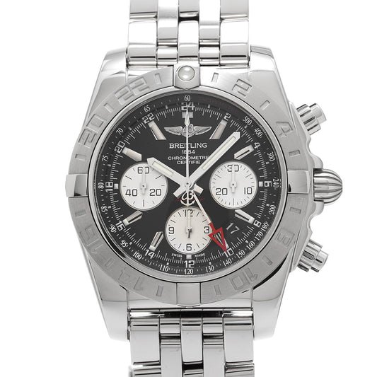 Chronomat 44 GMT AB042011/BB56 Black/Silver BREITLING Men's [Pre-Owned]