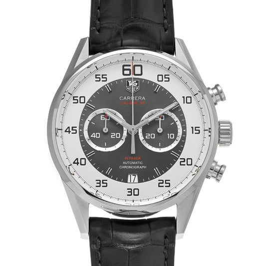 CARRERA Calibre 36 Chronograph Flyback CAR2B11.FC6235 Gray/Silver TAG HEUER Mens [Pre-Owned]